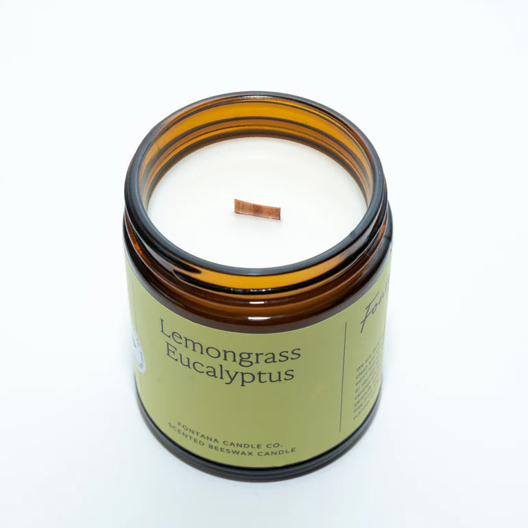 Lemongrass Eucalyptus Essential Oil Candle - Mindful Essentials