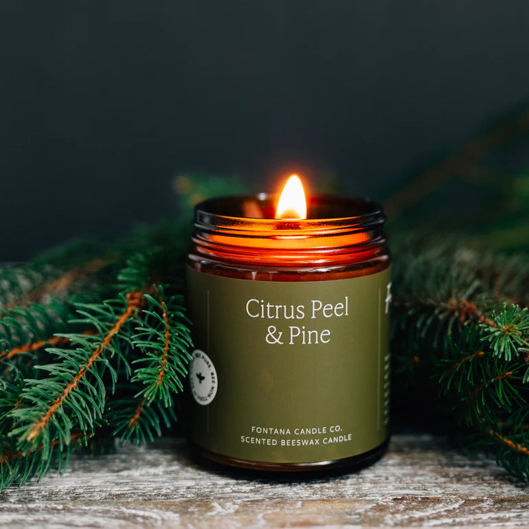 Citrus Peel & Pine Essential Oil Candle - Mindful Essentials