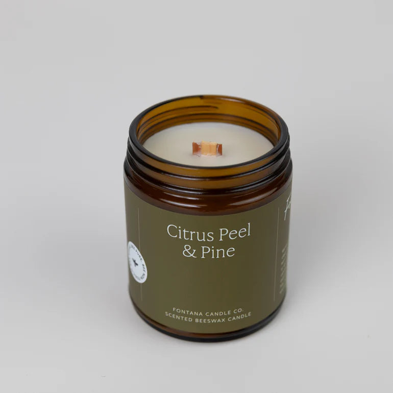 Citrus Peel & Pine Essential Oil Candle - Mindful Essentials