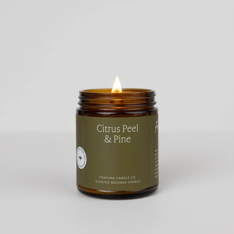Citrus Peel & Pine Essential Oil Candle - Mindful Essentials