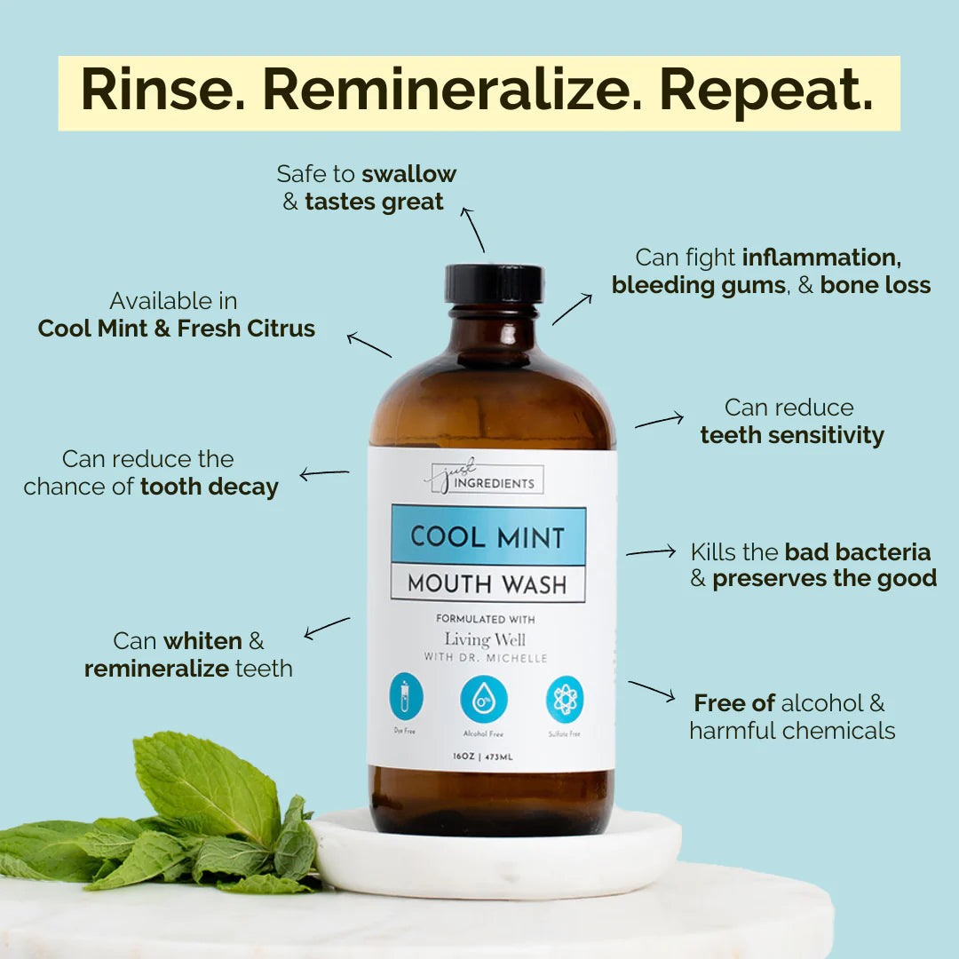 Remineralizing Mouth Wash (Cool Mint) - Mindful Essentials