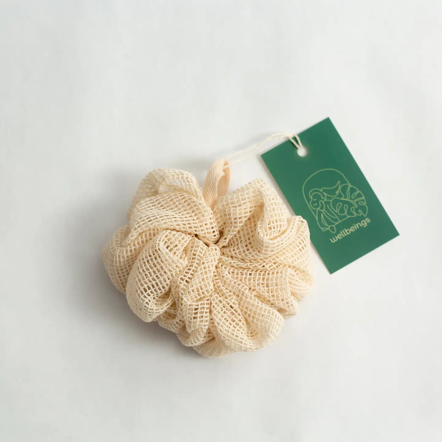 Organic Cotton Shower Pouf | Washable Loofah